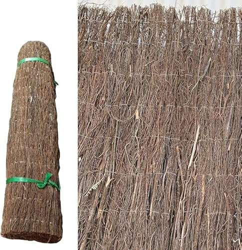 Suinga Brezo Ocultación Máxima 2x3 m | Cerramiento Natural 3 Capas de Brezo + Fibra de Coco | Valla de Ocultación 100% para Jardin | Malla de Mimbre Rústica