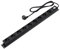 Amazon Basics Regleta protectora contra sobretensiones de metal resistente Rectángulo, 9 tomas (enchufe UE), 600 julios, cable de 1,83 m, Negro