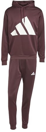 adidas Hombre BIG LOGO FRENCH TERRY HOODED TRACKSUITS, aurora ruby, XL