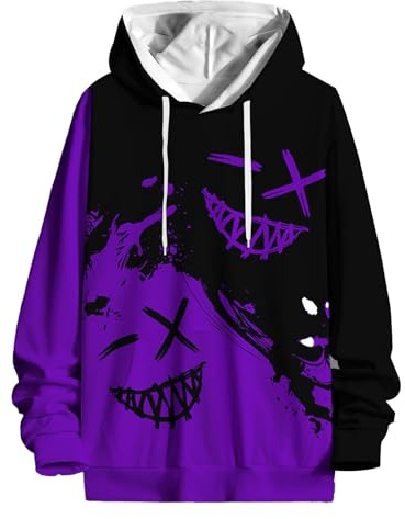 Uwdiohq Sudadera con Capucha con Estampado 3D de otoño para Hombre Ropa Entreno Chaqueta Sport Hombre Sudaderas Top Hombre Chaqueta Fina Hombre Camiseta Blanca Manga Larga