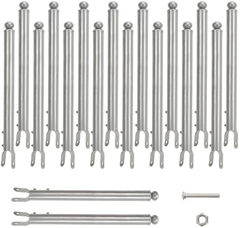 BTRAM 18 Pack 1-3/8 Chain Link Fence Extension 20 for Dogs (Silver)