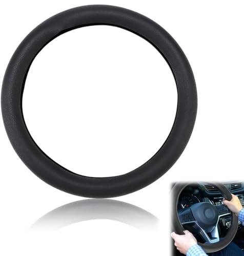 XPEX Coprivolante per auto in silicone 34-40CM Coprivolante per auto in silicone, protegge e riduce l'attrito tra le dita e il volante, volante antiscivolo