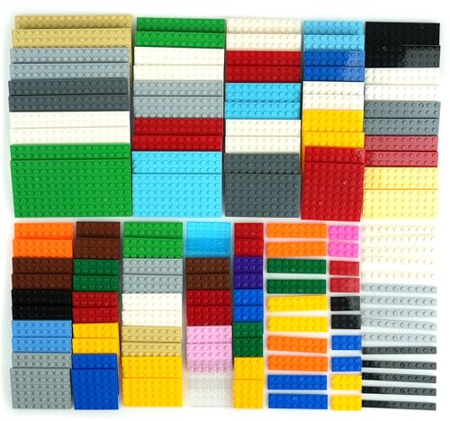 Classic Plate Petite plaque de base – Accessoires de briques Boîte de blocs de construction, compatible avec les pièces et pièces de grandes marques