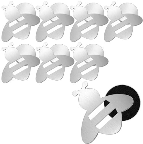 Veftsvy 8 Stück Tischdeckenbeschwerer Magnetisch Für Draußen, Extra Schwer Tischdeckengewichte Tischtuchbeschwerer Magnete für Outdoor Tischdecken, Tischtuchbeschwerer Gardinen (Biene)