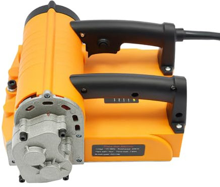 Electric Wall Planing Machine with Adjustable Depth, Side Knife, and Toolbox for Efficient Wall Renovation and Cement Stripping