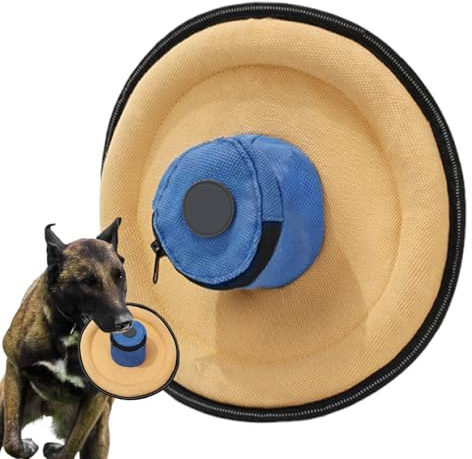 Mimoqk Disque Volant pour Chien,Articles Interactifs Et Réfléchissants pour Animaux,Jouet de Lancer de Disque Léger pour Chien - pour Toutes Races Parc Jardin Arrière-Cour Camping Marche Exercice