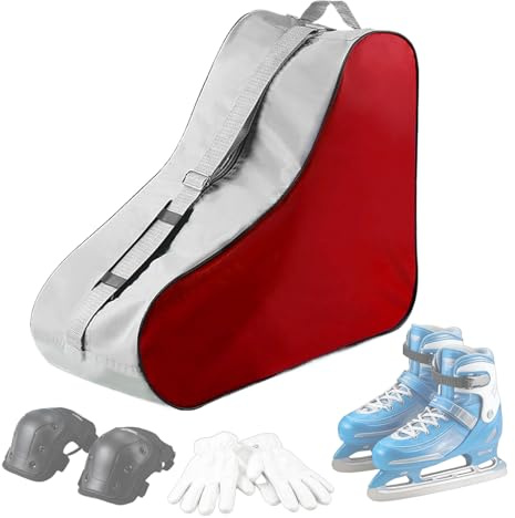 Lpoppcx Sac À Rollers,Bandoulière Réglable Grand Sac De Transport,avec Fermeture Éclair pour Patins De Hockey en Tissu Oxford | pour Hommes, Femmes, Ainsi Que Chaussures De Cheerleading