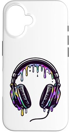 Custodia per iPhone 16 Cuffie DJ Scrivania Club Musica