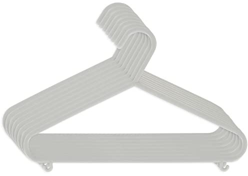 Bieco Kleiderbügel Kinder 8 St. Grau | Länge ca. 30 cm | Kunststoff Kinder | Baby Organiser Für Kleiderschrank | Clothes Hangers