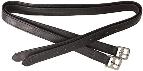 Cwell Equine New Soft Stirrup Leathers Black Choice of Sizes (54)