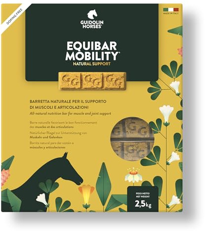 Guidolin Horses Equibar Mobility® Barretta funzionale per il supporto di muscoli e articolazioni del cavallo 100% naturale doping free 2.5kg