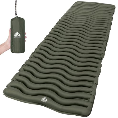 Unigear Ultralight Inflatable Sleeping Pad, Compact Air Camping Mat,Lightweight Camping Mattress for Backpacking, Hiking and Traveling