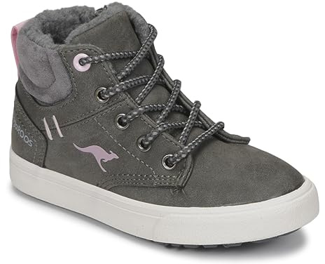 KangaROOS Femme KAVU X Basket, Gris Acier Dusty Rose, 37 EU
