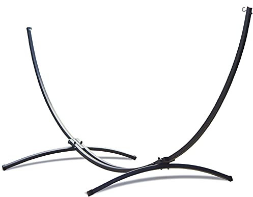 Potenza Indela Gestell Outdoor Hängemattengestell L 320 cm, 120 kg I Gestell für Hängematten, Rahmen aus Stahl wetterfest (Basic Graphit)