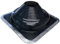 Chimsoc HT Rubber Pipe Flashing - Black High Temperature Silicone - Suits 160-300mm Diameter Pipes