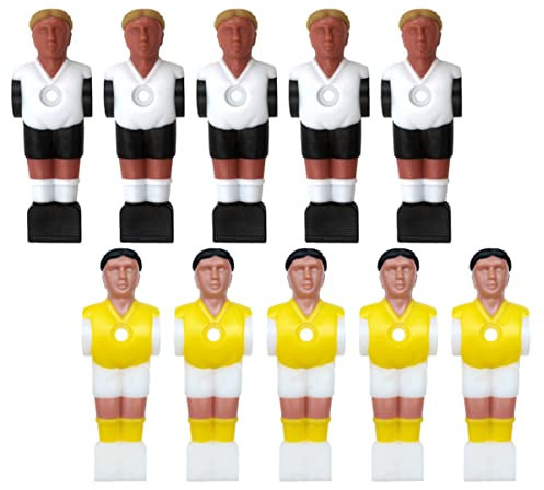 Veemoon 10st Fußball-maschinenpuppe Spielzeuge Kickerfigur Tischfußballspielerfiguren Kicker-Athleten-Puppen Kickerspieler-Statue Fußballspielzeug Schreibtisch Harz Fußballtisch