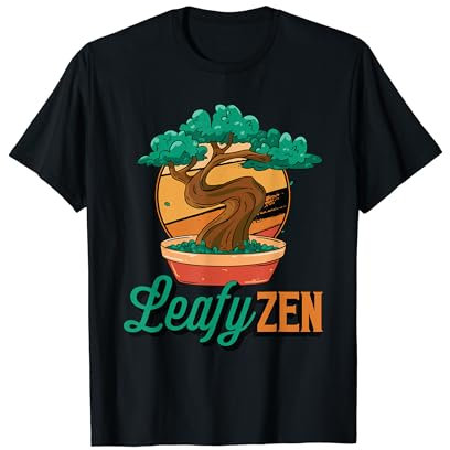 Bonsaï japonais zen feuillu, arbre de jardinage, bonsaï art T-Shirt