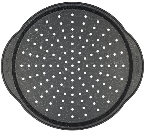 Salter BW07032EU7 Megastone 36 cm – Bandeja para asar rectangular antiadherente, acero al carbono para juntas de carne y verduras, bandeja para hornear profunda, bandeja para horno sin PFOA, fácil de