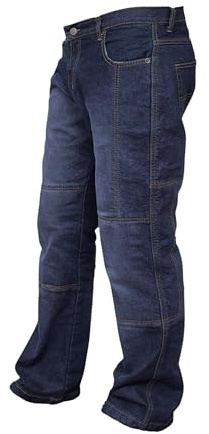 Rider Protec® Men's Motorcycle Jeans Aramid Protective Linning Motorbike Denim Jeans Riding Pants with Removable Armour Biker Trousers for Men