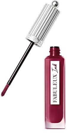 Bourjois Fabuleux Ink Lacquer, 07 Raisin to Live, tinta labbra glossata, formula idratante. Arricchita con olio di girasole, no transfer, non secca e a prova di sbavatura, tenuta fino a 8 ore, 3,5 ml
