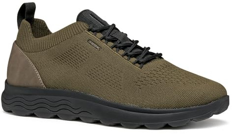 Geox U SPHERICA Zapatillas para Hombre, Color Verde, 46 EU, Verde, 46 EU