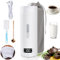 TAVADA Mini Bouilloire Portable Electrique de Voyage 500ml,Bouilloire Electrique Portable,Tasse de Chauffage Rapide,Inoxydable 316 avec 4 Témpérature Réglable,pour Thé,Lait,Café