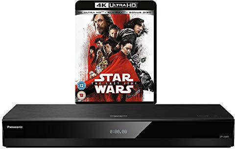 Panasonic DP-UB820 MULTIREGION for DVD Blu-ray Player Bundle with Star Wars The Last Jedi Ultra HD 4K Blu-ray Disc