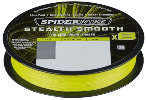 Spiderwire Stealth Smooth 8 New 2020 - Yellow - 300m - 0,05mm - 0,11mm (300, 0,11mm - 10,3kg)