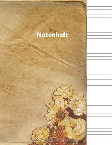 Notenheft: Notenheft,notenblatt leer,notenheft blanko,Dickes Notenbuch - 100 Seiten - hohe Qualität