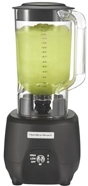 Hamilton Beach Commercial 908R 44Oz Bar Blender, 2 Speed, 1 HP, Black (HBB908R)
