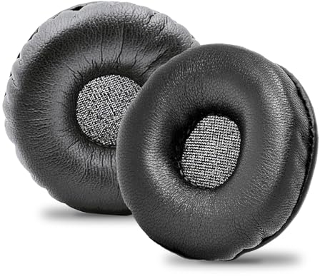 80mm Almohadillas Auriculares, QeeFop 1 Par 80mm Almohadillas de Repuesto Universal Cojín para Sony JBL ATH Philips Sennheiser (Negro)