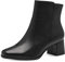 Tamaris COMFORT Damen Stiefeletten mit Absatz aus Leder Blockabsatz, Schwarz (Schwarz Nappa), 37 EU