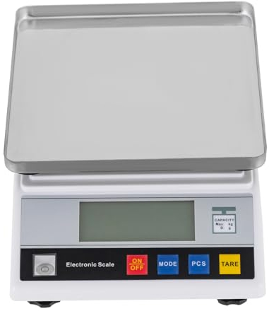 Präzisionswaage, Hochpräzise Analysenwaage 0.1g Digitale Elektronische Industrie-Präzisionswaage, Digitalwaage mit Zähl- und Tarafunktion, mit LED-Display, 26 * 18 * 6.4 cm, (6kg, 0.1g)