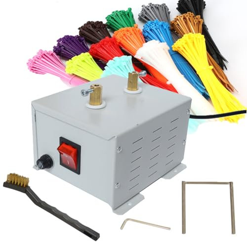 Tagliacorda elettrico da 45 W, set tagliacorda elettrico a coltello caldo da banco, con lama da taglio da 2, controllo della temperatura continuo da 0 a 550 ℃, bordo liscio e materiale durevole