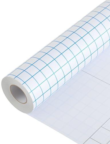 Pellicola di Trasferimento per Vinile Adesivo - 30,5cm x 100cm Pellicola di Trasferimento per Plotter, Compatibile con Cricut, Silhouette Cameo, Transfer Tape, Decorazioni per Finestre, Feste e Casa