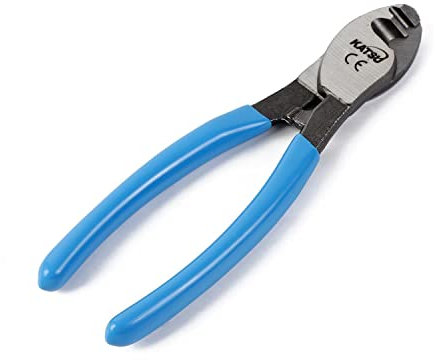 KATSU Pinces Coupe-Câbles Coupe Câbles à Dénuder 150mm (6), Pince Coupante Robuste pour Fils de Cuivre en Aluminium 417343
