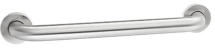 Amazon Basics Barre d'appui de sécurité robuste en acier inoxydable pour salle de bain - Longueur 46 cm - 3,8 cm de diamètre