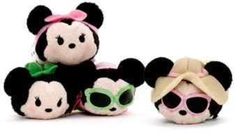 Minnie Mouse Dress Up Tsum Tsum Mini Soft Toy Set Original,Official Disney