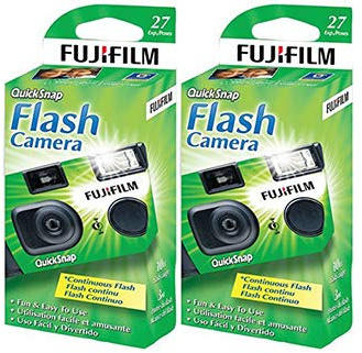 Fujifilm QuickSnap Flash 400 Disposable 35mm Camera (2 Boxes)