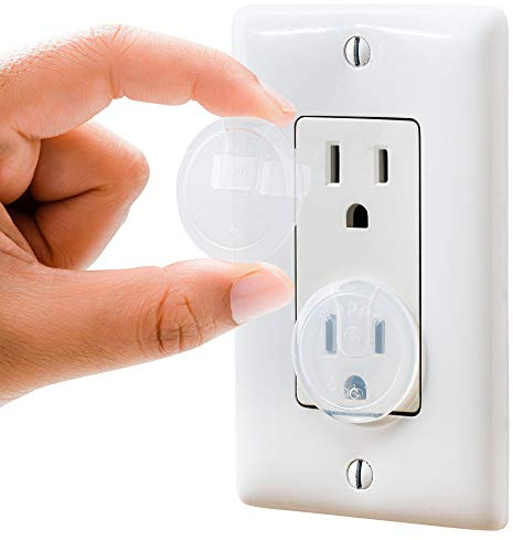 Clear Outlet Covers (32 Pack) Value Pack – Baby Safety Outlet Plug Covers – Durable & Steady – Child Proof Your Outlets Easily
