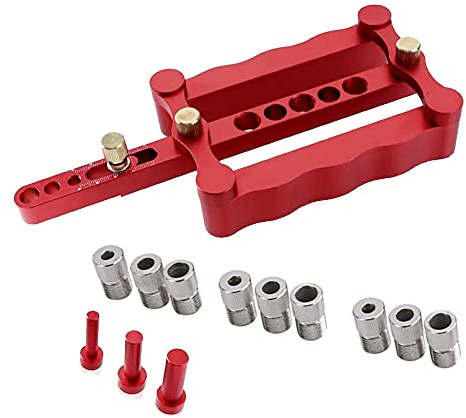 ANPTGHT Self Centering Dowel Jig with 1/4 5/16 3/8 Positioner Locator