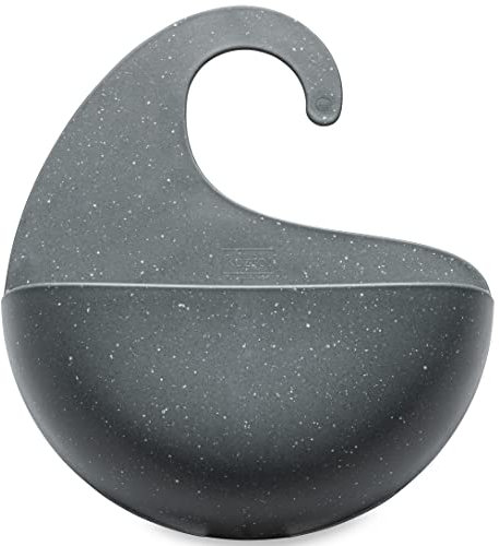 Koziol Surf Organizer XL - Grau, Modern, Praktisch - Duschvorleger, Badezubehör - Wandmontage