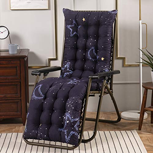 PIPOEI Colchoneta para Tumbona de Jardin, Grosor 8 cm Colchoneta para Tumbona, Relleno de Fibra, Cojines Sillones para Patio Playa Jardín, Cojines(Size:48 X120 X 8CM,Color:A)