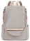 DORRISO Damen Rucksack Anti-Diebstahl Tagesrucksäcke Leicht Schulranzen Reise Rucksäcke Schulter Tasche Tourismus Beiläufig Umhängetaschen Wasserdicht Frauen Rucksack Grau