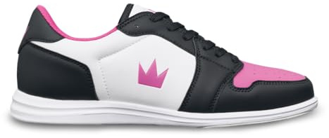 Brunswick Lady Fanatic Womens Bowling Shoes (Black/Pink, US Footwear Size System, Adult, Women, Numeric, Medium, 7.5)