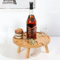 OUCONGK Folding Wine Table, Tables de Pique-Nique, Table Ronde Pliante Exterieur, Folding Picnic, pour Pique-Nique, Camping, Petit Déjeuner, Barbecue, Plage