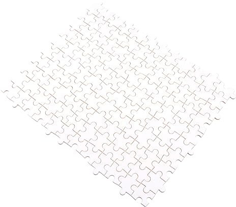 DRESSOOS 1000 Stück hölzernes leeres Puzzle Sublimationsrohlinge Serviertablett aus Holz DIY Puzzle personalisiertes Puzzle Rätsel Thermotransfer-Puzzle Wärmeübertragungs-Puzzle UV Weiß