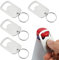 Andibro 4 Stück Flaschenöffner Schlüsselanhänger, Bierflaschenöffner Edelstahl Bottle Opener Klein Öffner Praktischer Keychain Lustig Geschenk für Bier Dosen Küche Bar Restaurant Damen Herren