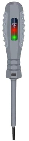 Uoqpty Stylo testeur de tension, stylo testeur de circuit électrique - Testeur d'électricien sous tension | Détecteur de tension 24 V-250 V, stylo testeur de tournevis magnétique, détection de fuite