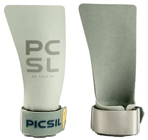 PICSIL – Maniques Heron pour l’Initiation et Le Perfectionnement, avec ou sans Magnésie, avec Étui et Protège‑Poignets, pour WOD, Cross Training, Calisthenics, Fitness (Fern, G)